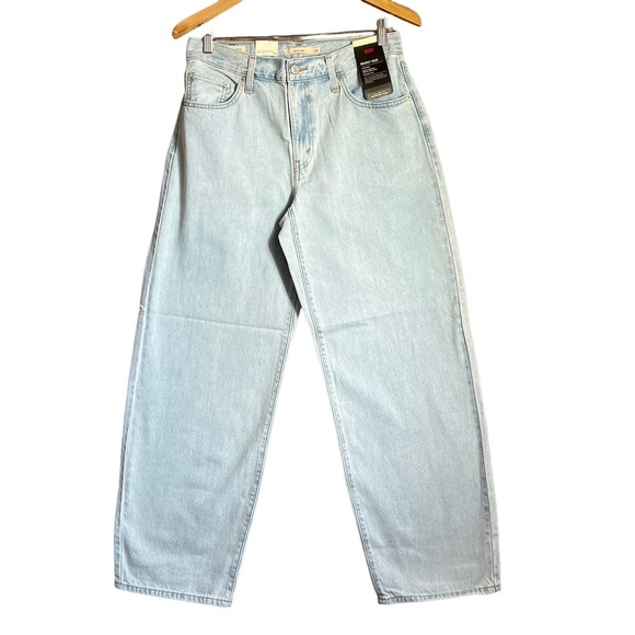 Levi's Pants - Levi's Premium Denim Baggy Dad Jeans Light Sugar Size 27 X 30 Light Indigo